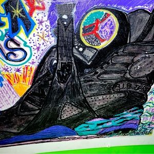 Aqua 8 acrylic painting on canvass